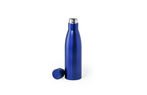 Bouteille isotherme personnalisée en inox à finition métallisée Kungel 500ml