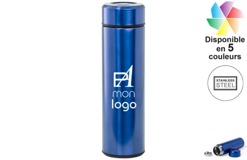 Thermos personnalisé avec infuseur à système d’ouverture facile Plusek