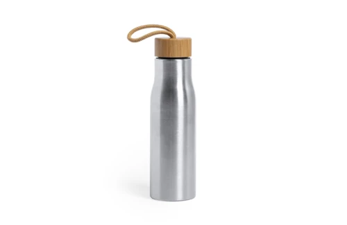 Bouteille personnalisée en acier inoxydable et bouchon bambou Dropun 600 ml