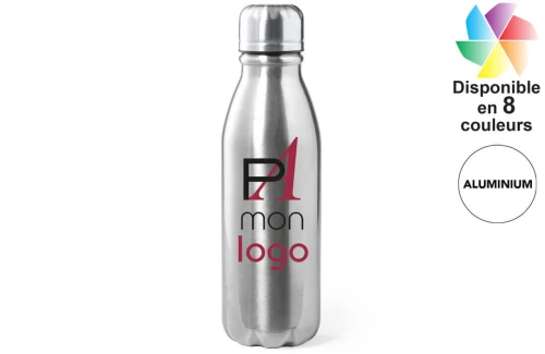 Bouteille publicitaire personnalisée en aluminium résistant Raican 550 ml 