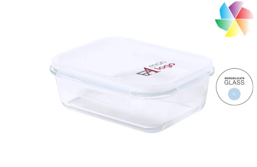 Lunch box publicitaire personnalisée Tuber boîte repas réutilisable en verre 