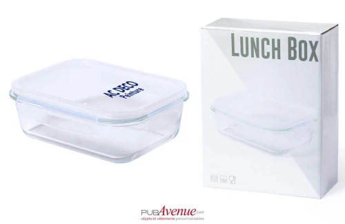 Lunch box personnalisée Tuber boîte repas réutilisable en verre