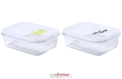 Lunch box personnalisée Tuber boîte repas réutilisable en verre