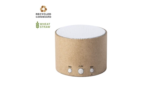 Mini enceinte personnalisé haut-parleur Bluetooth® en carton recyclé Crapin