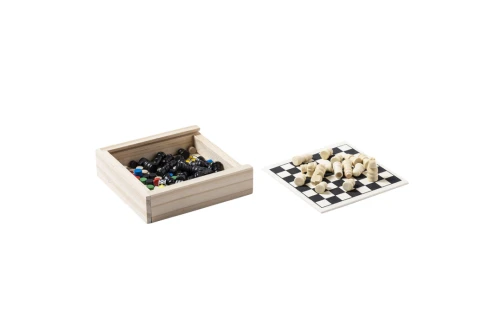 Set jeu de société personnalisé avec sa mallette en bois Parchess