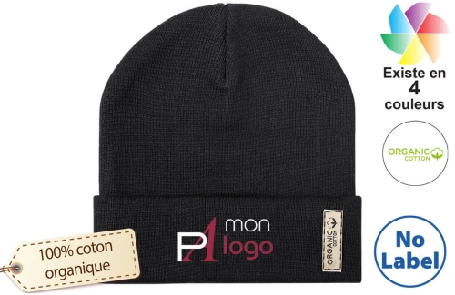 Bonnet personnalisé en coton biologique Daison