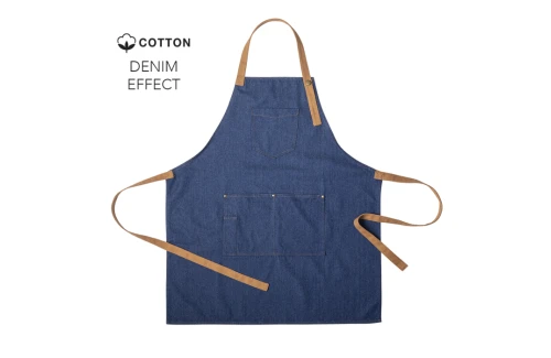 Tablier de cuisine personnalisé Rober en coton denim