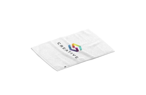 Serviette de bain personnalisable absorbante en RPET recyclé Slash 50 x 100