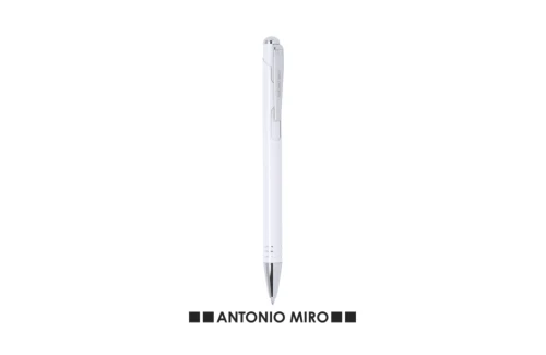 Stylo personnalisé Antonio Miró en aluminium à bouton poussoir Helmor