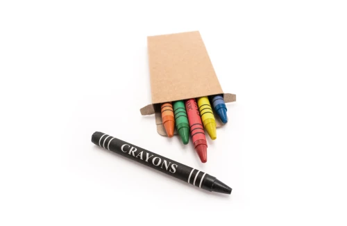 Boîte de crayon personnalisée Pichi set de 6 crayons couleur cire