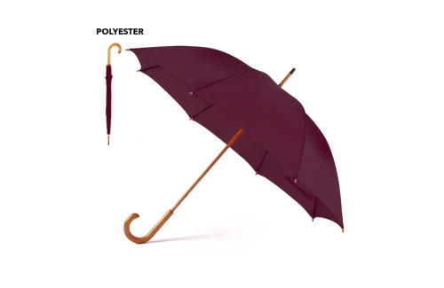 Parapluie personnalisé à manche en bois arrondi Santy