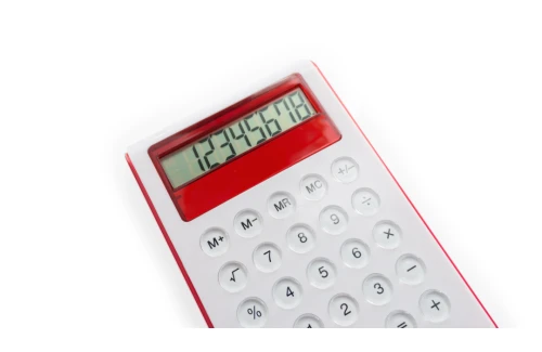 Calculatrice personnalisée Myd à 8 chiffres au design bicolore