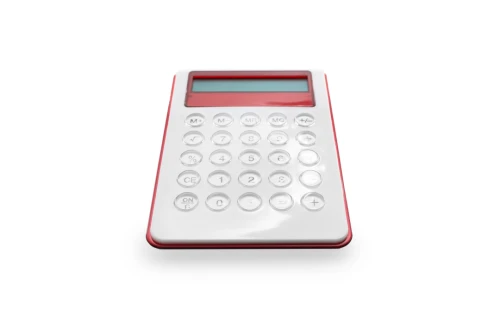 Calculatrice personnalisée Myd à 8 chiffres au design bicolore