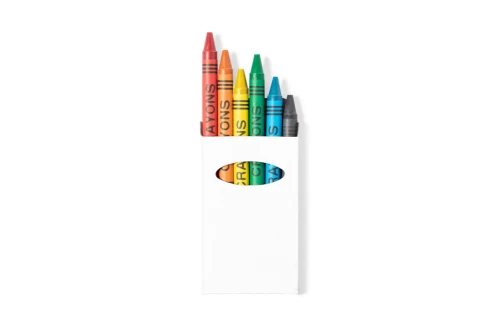 Boîte de cire personnalisée Tune set de 6 crayons de couleurs