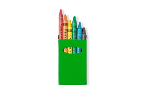 Boîte de cire personnalisée Tune set de 6 crayons de couleurs