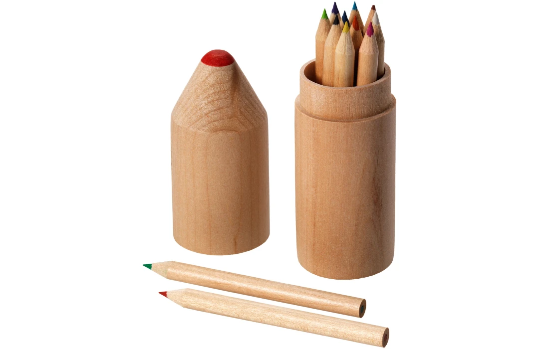 Boîte de 6 crayons cire à personnaliser