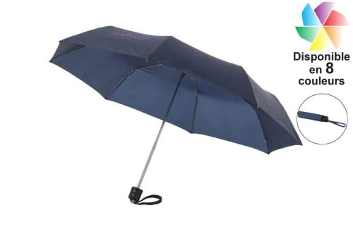 Parapluie pliable petit et compact Ida publicitaire personnalisé 