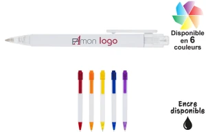 Crayon À Papier Blanc Avec Gomme, objet  publicitaire, goodies, personnalisation d'objet publicitaire, Maorc