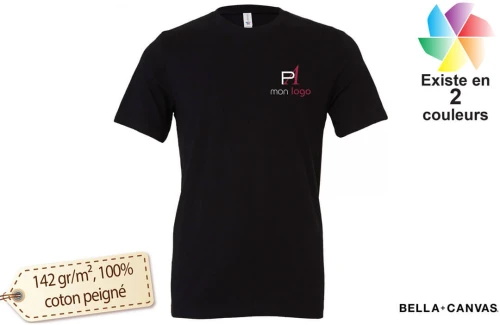 T-shirt couleur homme col rond Bella+Canvas personnalisable 