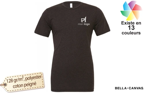 T-shirt Bella+Canvas triblend pour homme publicitaire personnalisé 