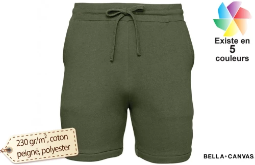 Short molletonné unisexe Bella+Canvas personnalisable 