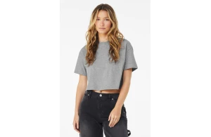 T-shirt court et large femme crop Bella+Canvas personnalisé