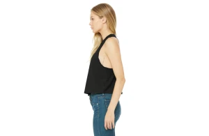 Débardeur court crop Bella+Canvas personnalisé pour femme