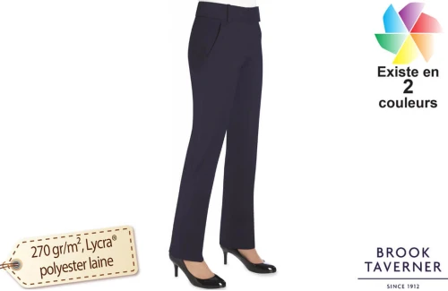 Pantalon de travail professionnel Brook Taverner pour femme personnalisable Genoa 