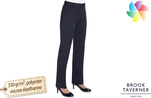 Pantalon professionnel femme Brook Taverner Bianca personnalisable 