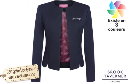 Veste tailleur professionnelle Brook Taverner Vega personnalisable pour femme 