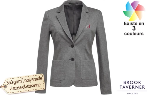 Veste tailleur professionnelle Brook Taverner Libre personnalisable pour femme 