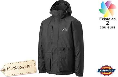 Veste de travail Dickies imperméable utility personnalisable pour homme 