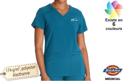 Tunique médicale Dickies blouse personnalisable pour femme 