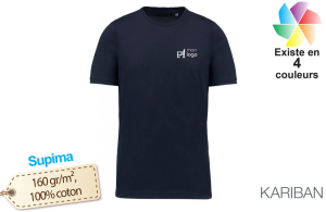 T-shirt Supima® coupe ajustée pour homme publicitaire personnalisé 
