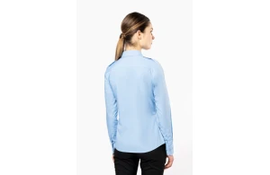 Chemise pilote manches longues kariban personnalisée pour femme