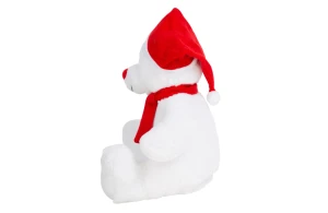 Peluche ours de noël avec accès zippé pour la personnalisation