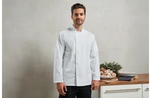 Veste de chef cuisinier professionnelle personnalisée à manches longues