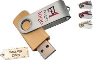 Clé USB bois personnalisée Turnwood 2 Go